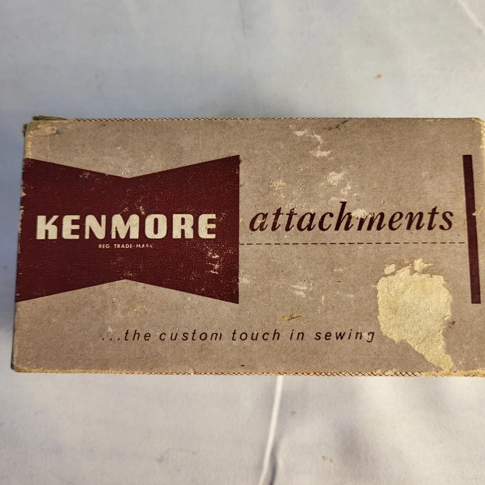 Vintage Kenmore 15 piece Sewing Machine Attachments in Original Box No. 608.34